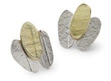 MYRTACEAE series – 9ct gold and sterling silver earrings