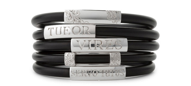 CLASSIC Range – Hand engraved sterling silver & neoprene bangles