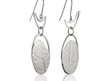 BUSH BIRDS embossed earrings