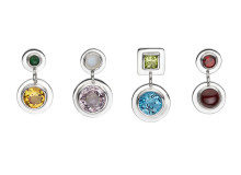 VICKI earrings in sterling silver and semi-precious stones