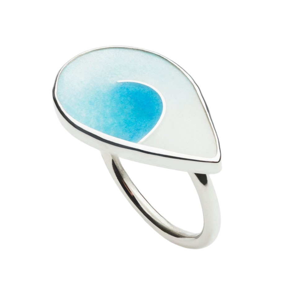RESONATE, ring in silver and enamel
